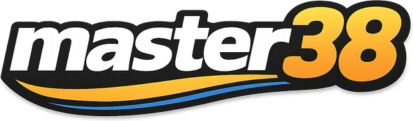 Logo master38 platform hiburan online Indonesia